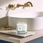 Vela Yankee Candle Clean Cotton firma signature mediana 368 g