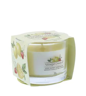 Yankee Candle Iced Berry Lemonade vela votiva en vidrio 37 g