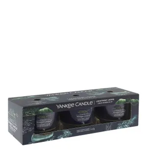 Vela votiva Yankee Candle Lakefront Lodge en vidrio 3 x 37 g