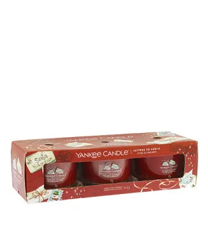 Yankee Candle Letters To Santa vela votiva en vidrio 3 x 37 g