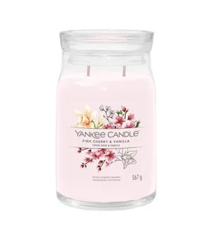 Yankee Candle Pink Cherry & Vanilla vela grande de la línea signature 567 g