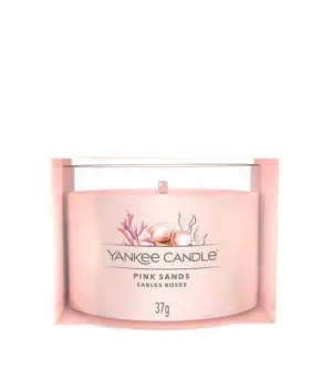 Yankee Candle Pink Sands vela votiva en vidrio 37 g