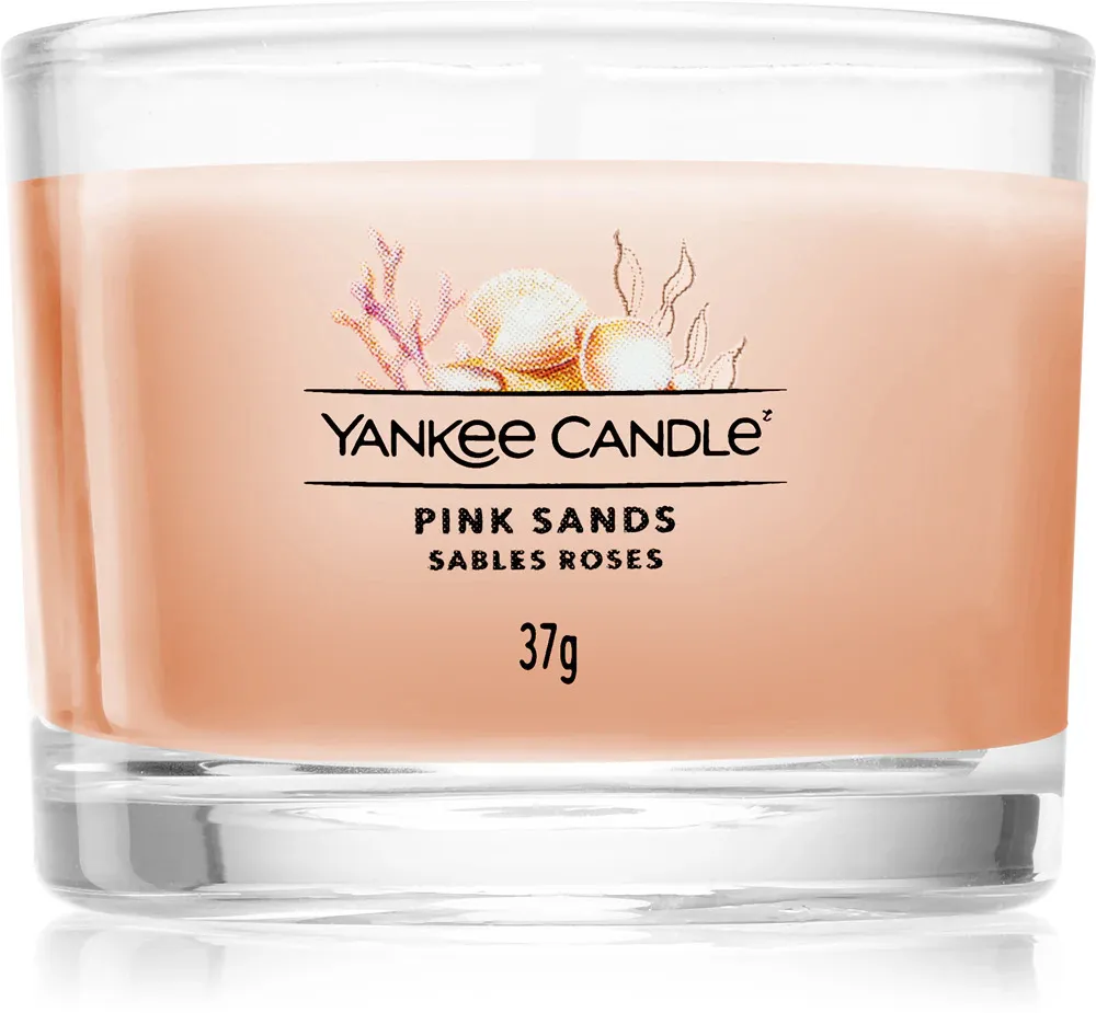 Pink Sands vela votiva en vidrio 37 g