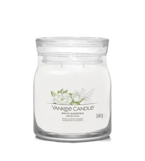 Yankee Candle Signature White Gardenia vela signature mediana 368 g