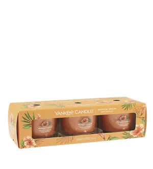 Yankee Candle Tropical Breeze vela votiva en vidrio 3 x 37 g