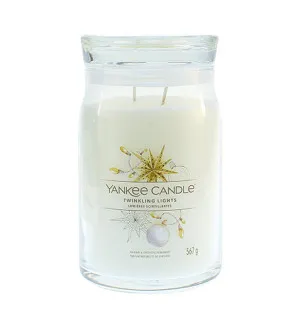 Yankee Candle Twinkling Lights signature vela grande 567 g