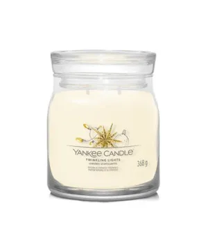 Yankee Candle Twinkling Lights signature vela mediana 368 g