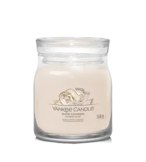 Yankee Candle Warm Cashmere vela de firma mediana 368 g