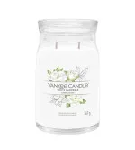 White Gardenia vela de firma grande 567 g