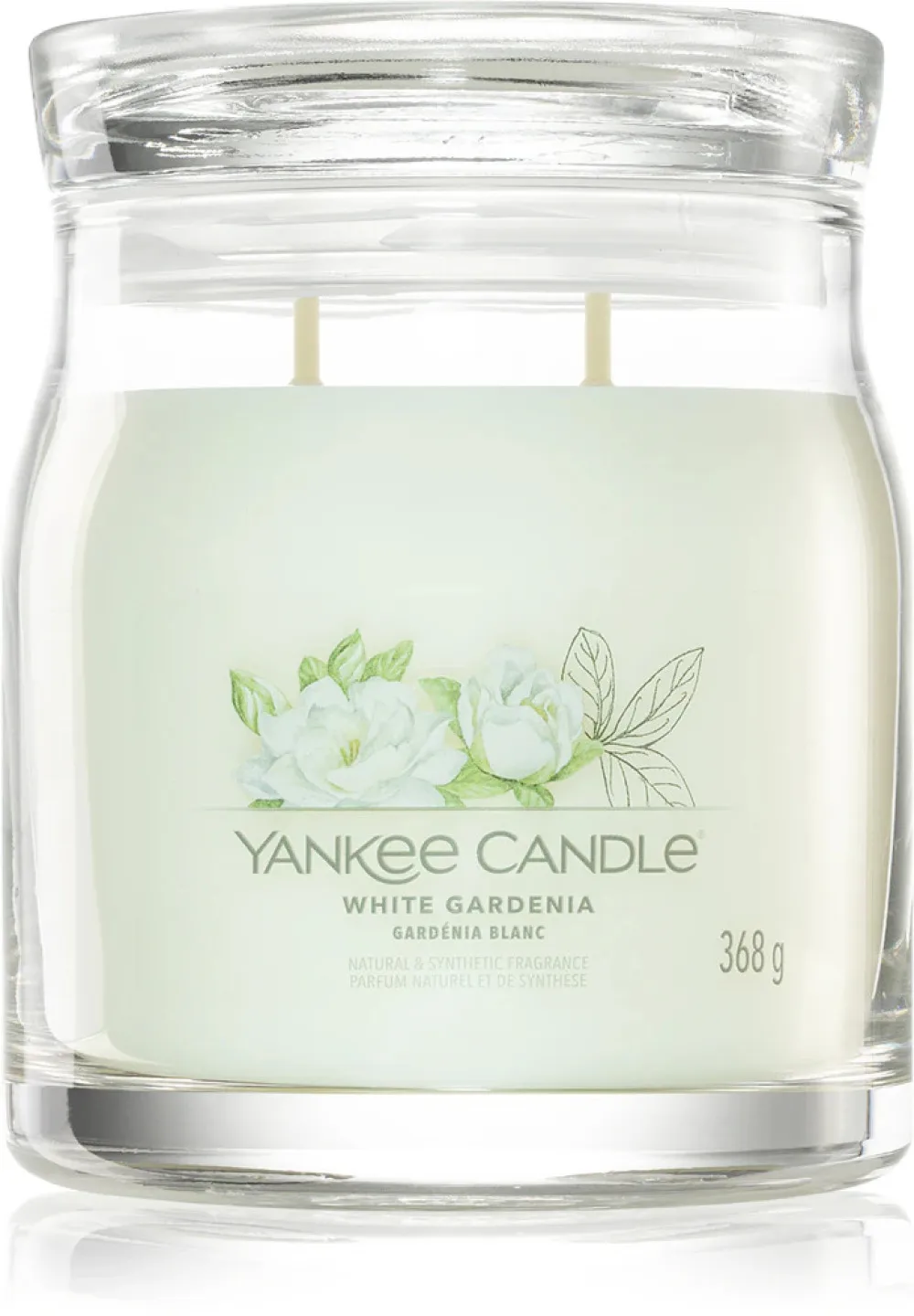 White Gardenia vela de firma grande 567 g
