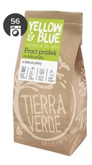 Tierra Verde Polvo para lavar ropa blanca y pañales de tela - INNOVACIÓN (bolsa de papel 850 g)