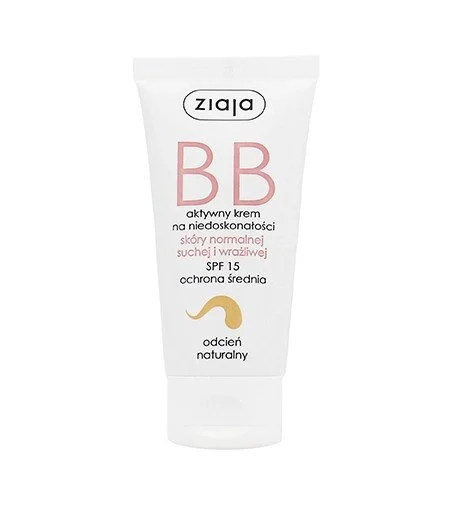 BB Cream para piel normal, seca y sensible BB Cream para piel normal y seca SPF 15 Natural 50 ml