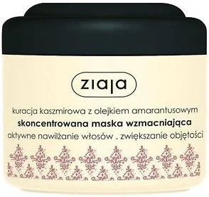 Ziaja Mascarilla Capilar Fortalecedora Concentrada con Proteínas de Cachemira y Aceite de Amaranto