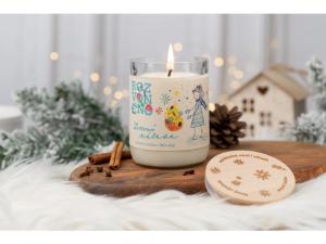 WINTER HOPE - vela natural con BIO naranja, clavo y canela, 300 ml