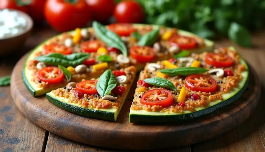 Pizza de calabacín en el plato y una sonrisa en la cara, eso lo puede lograr cualquiera.