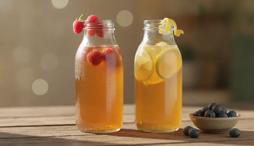 # La kombucha casera revela la magia de la fermentación natural