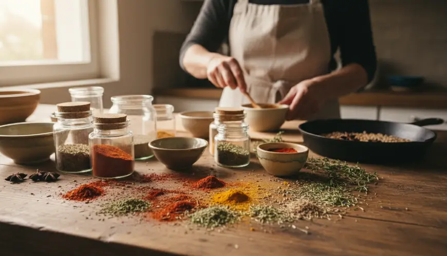 # Mezclas caseras de especias como sustituto de los semielaborados en la cocina