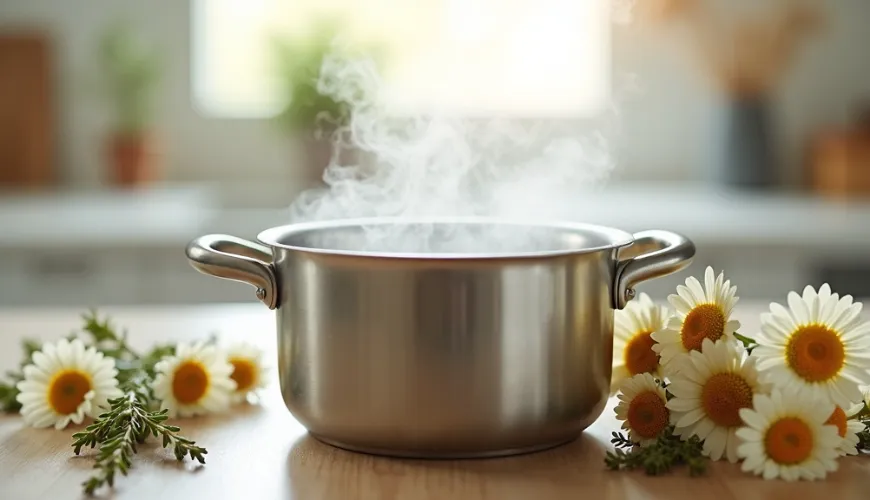 La inhalación sobre una olla es un truco comprobado para problemas respiratorios.