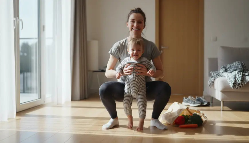 Levantar niños y bolsas de forma segura protege tu espalda