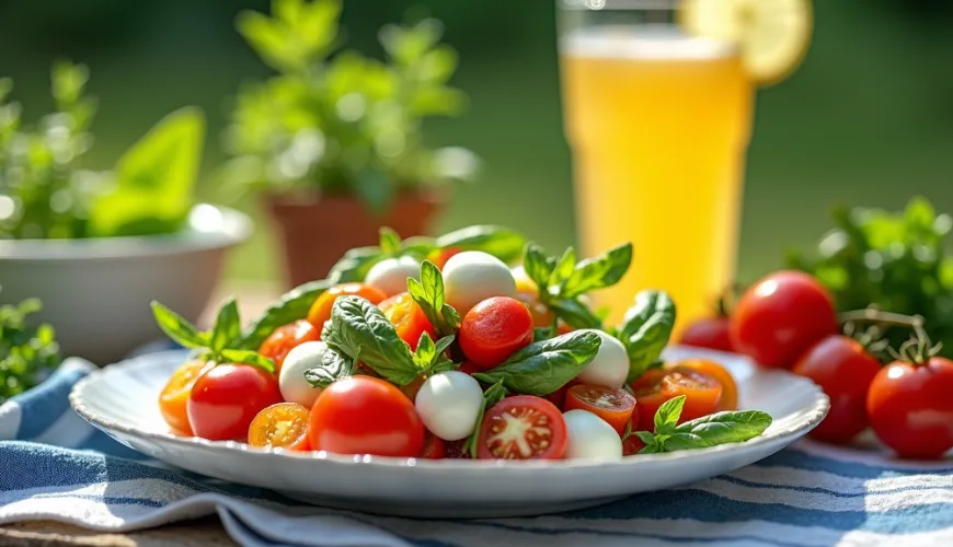 Cómo hacer la ensalada de verduras perfecta con mozzarella y tomates cherry