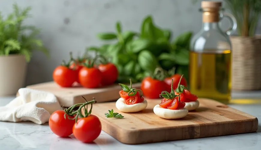 La sencillez de los bocadillos caprese te encantará en cualquier celebración.
