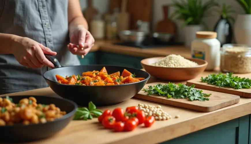 El fin de cocinar cuatro comidas para una sola cena