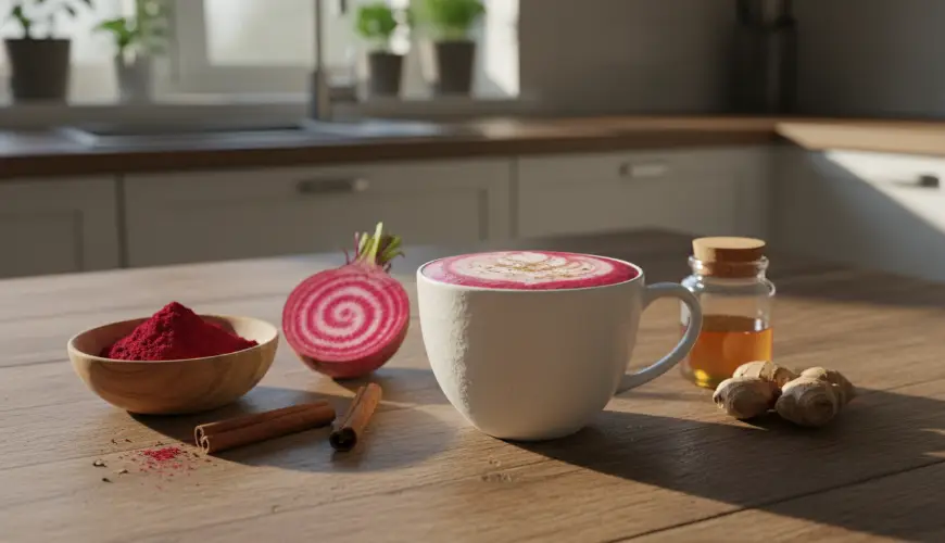 # El latté de remolacha beneficia tanto la salud como el paladar