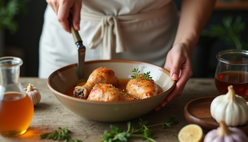La marinada para muslos de pollo con miel funciona de maravilla cuando deseas una cena rápida y arom