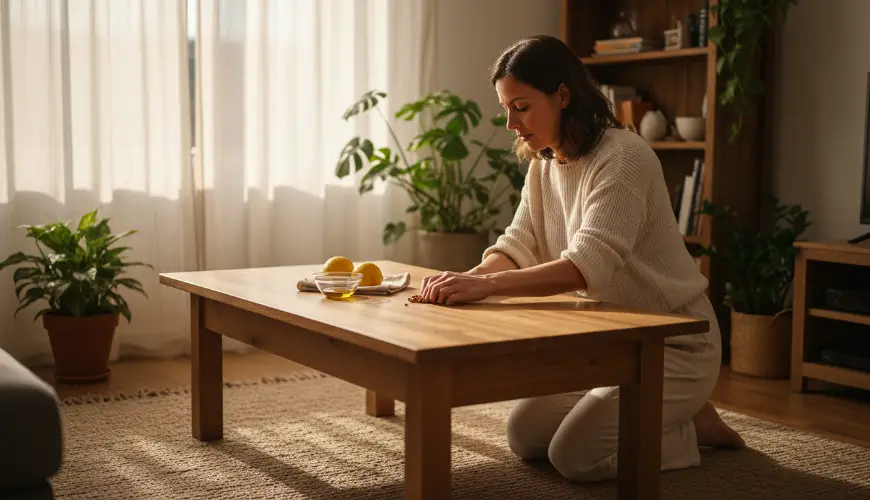 Aprenda cómo eliminar arañazos del mueble de madera