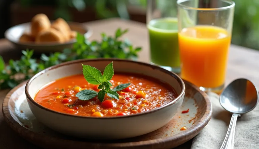Descubra la magia de la sopa casera de tomates asados llena de sabor