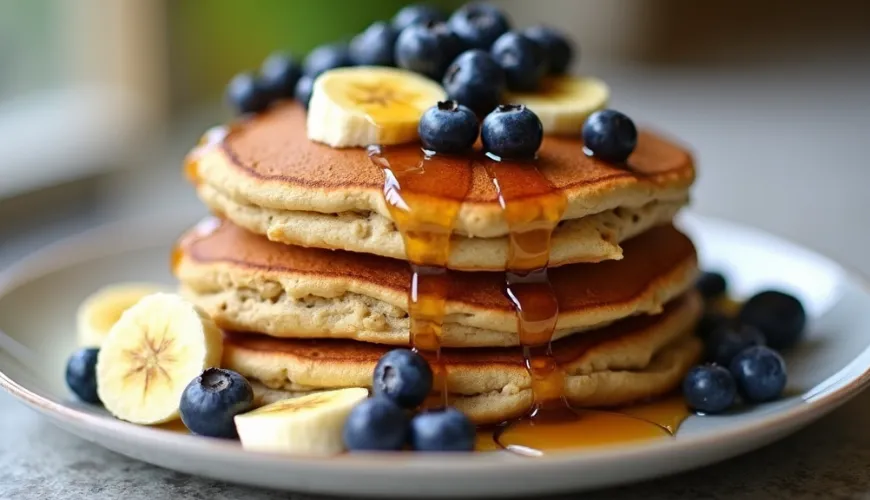 Descubra deliciosos y saludables panqueques de plátano llenos de nutrientes