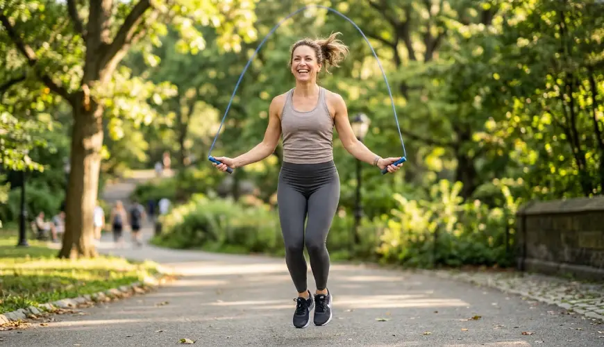 # Pliometría para mujeres comunes como prevención de la osteoporosis