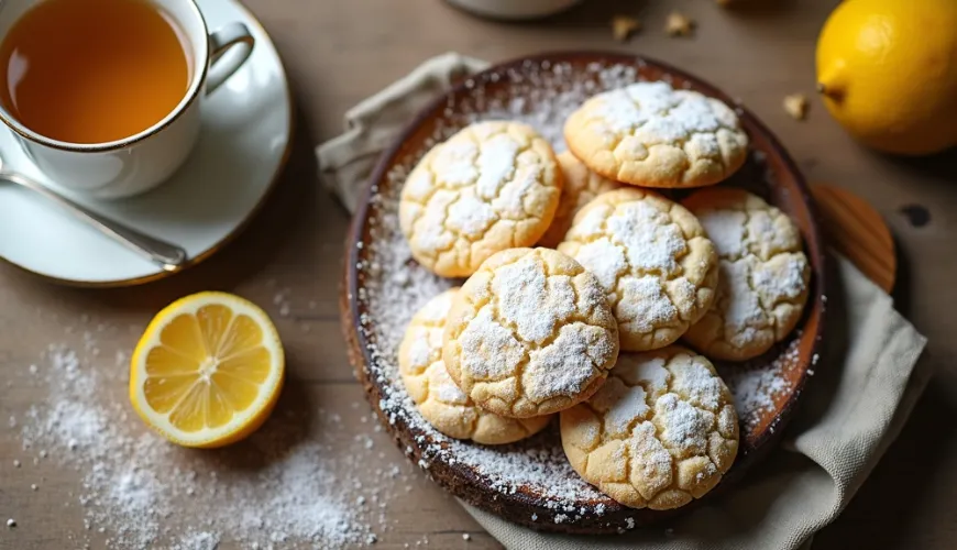 Las galletas agrietadas son una manera fácil de impresionar a los invitados.