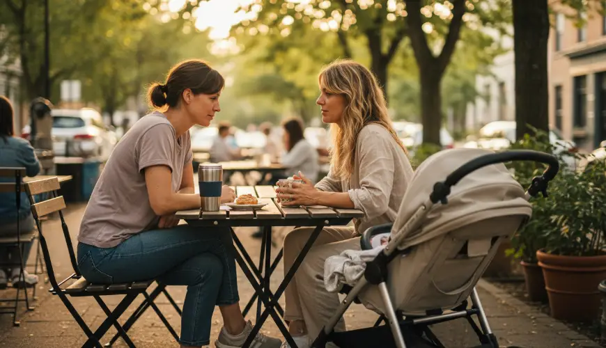 # Amistad entre una madre y una mujer sin hijos