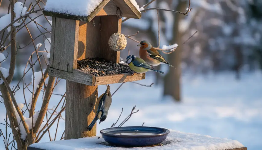 # El comedero de pájaros en invierno solo es beneficioso con el cuidado adecuado