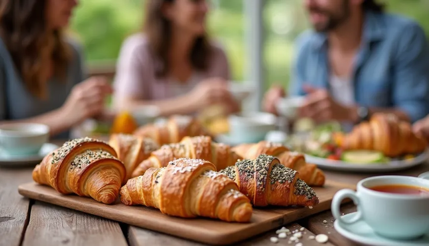 Croissants salados de hojaldre que encantarán a tus papilas gustativas