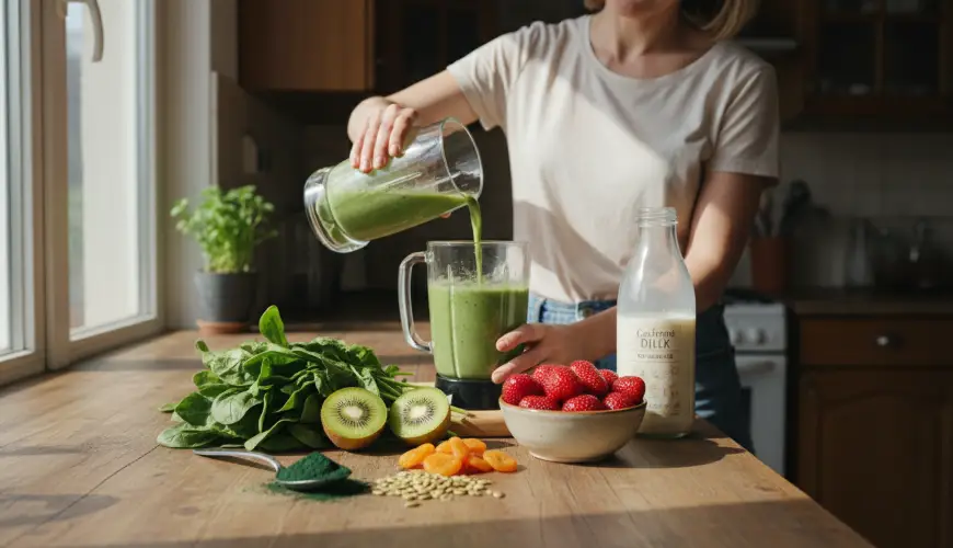 Smoothie para mujeres que sufren fatiga y deficiencia de hierro