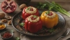 Pimientos rellenos según la receta georgiana con nueces