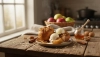 Fragante manzana asada con crumble de avena para un dulce placer