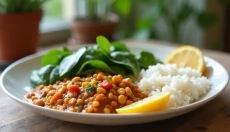 Un almuerzo sin carne que llena, lo puedes preparar en un día de semana en menos de veinte minutos.