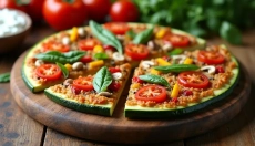 Pizza de calabacín en el plato y una sonrisa en la cara, eso lo puede lograr cualquiera.