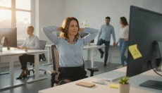 Ejercicios sentado en la mesa que puedes hacer incluso durante una reunión