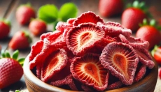 Las fresas liofilizadas enriquecen cualquier comida o postre.