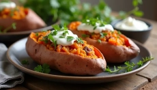 Cómo hacer batatas rellenas al horno fácil y rápido en casa