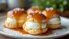 Cómo hacer fácilmente glaseado de caramelo para profiteroles en casa