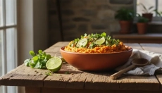 Receta sencilla de boniatos machacados con lima y cilantro