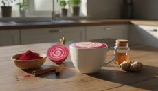 # El latté de remolacha beneficia tanto la salud como el paladar