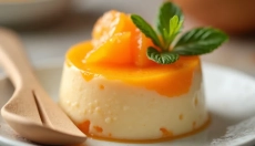 Los cuadrados de mandarina siempre lucen espléndidos en la mesa festiva.