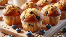 Los mejores muffins para niños de preescolar con frutas y requesón