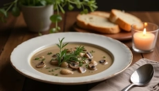Encuentra inspiración en la sopa de champiñones francesa